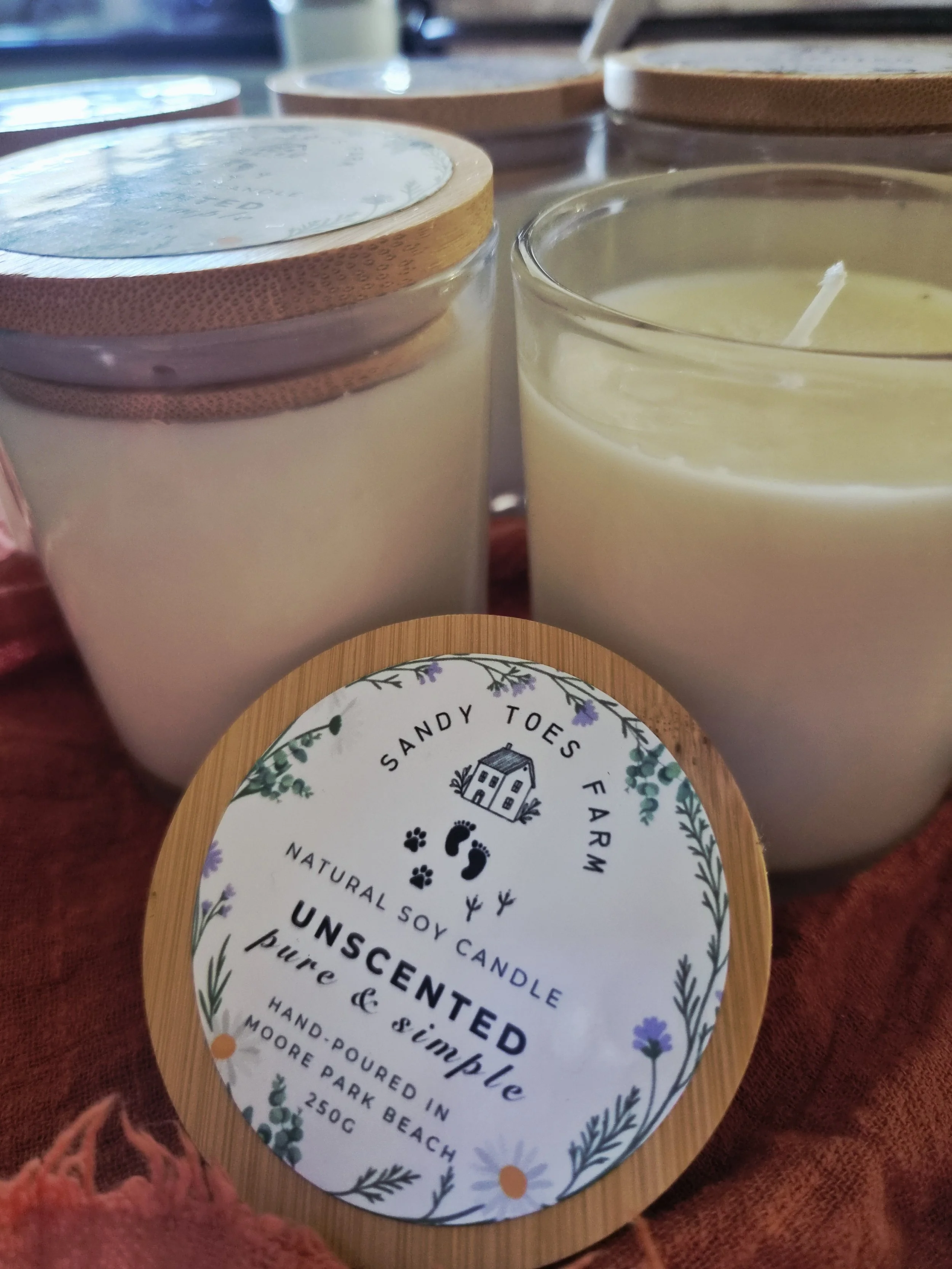 Unscented Natural Soy Candle | Pure & Simple | 250g