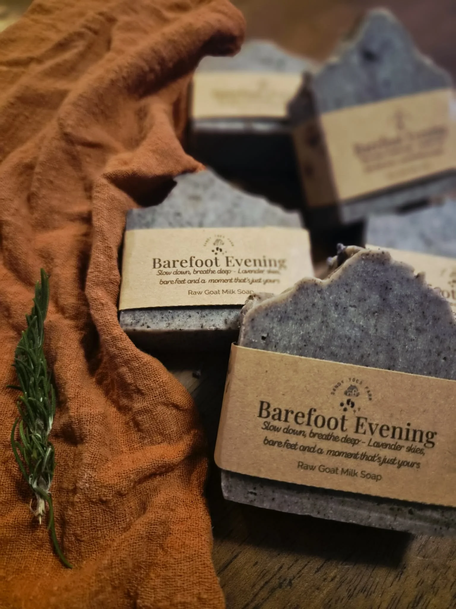 Raw Goats Milk Soap - Barefoot Evening