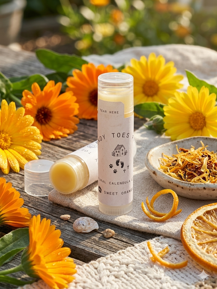 Calendula Lip Balm (Sweet Orange)