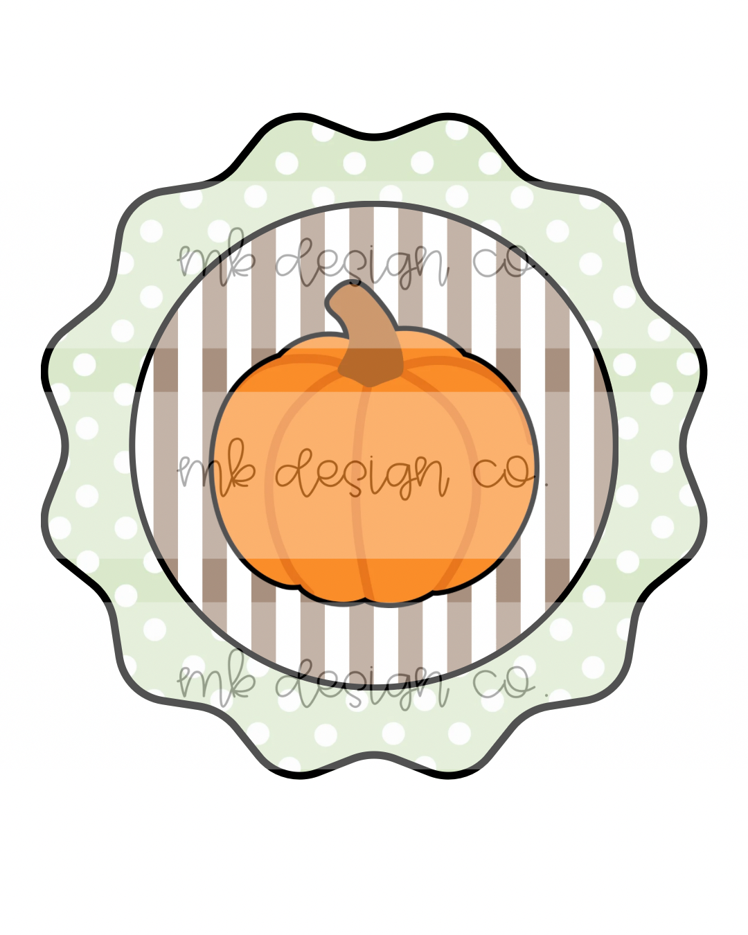 Fall Pumpkin Door Hanger