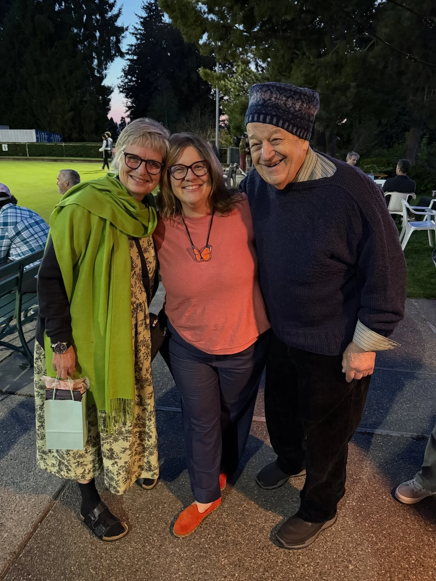 Great clients and friends! Thank you @easterdayjoe, for organizing a group client hang out with lawn bowling while the sunset over Seattle from Jefferson Park. Wonderful to spend some time with my community and catch up- home remodel talk, gardening 