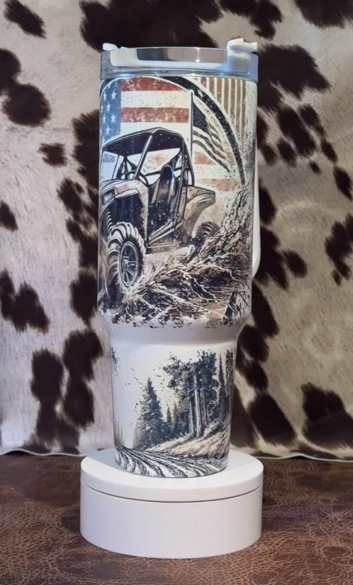 Patriotic Side-by-Side 40 oz Tumbler