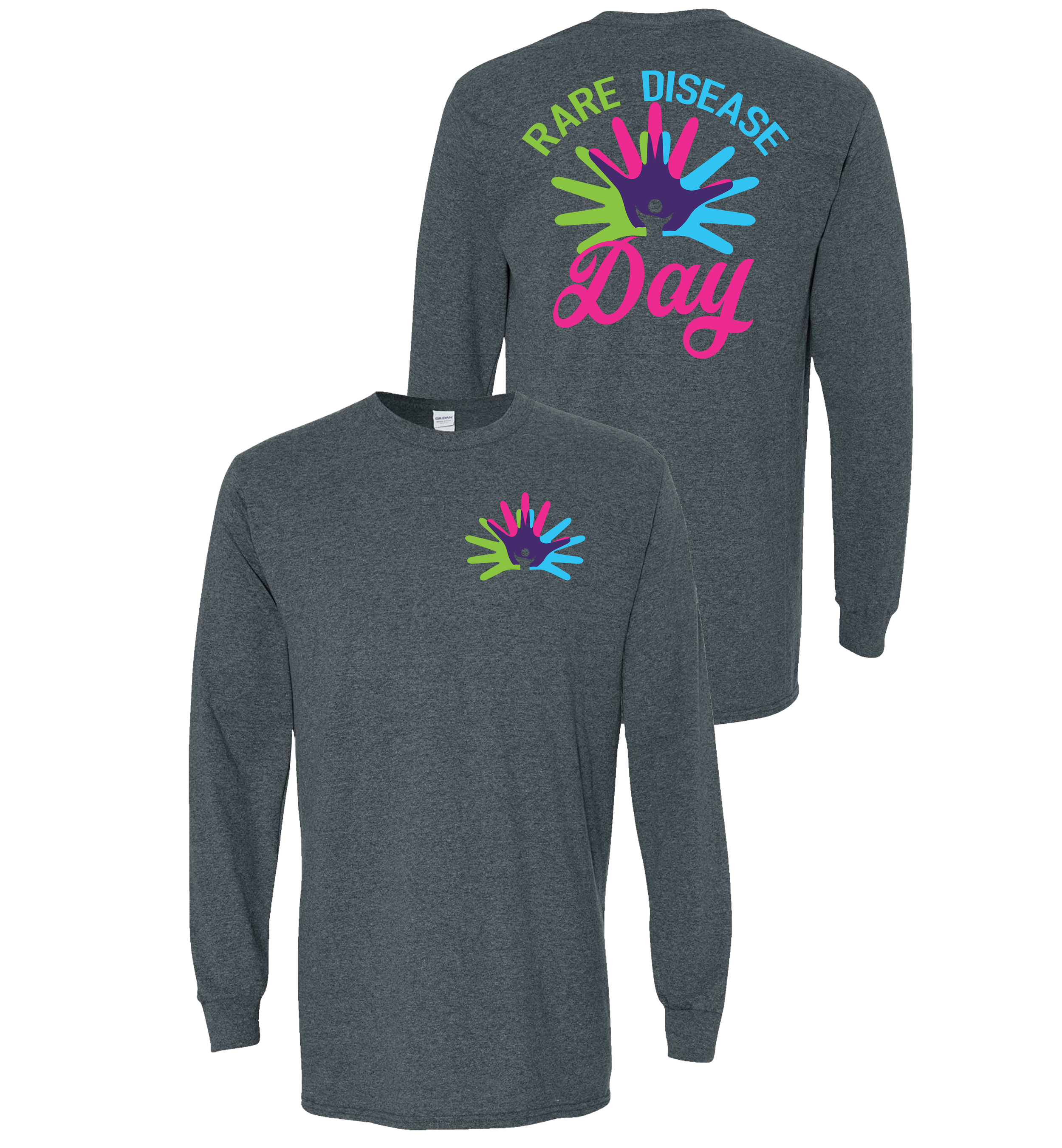 Rare Disease Day on Dark Heather Grey LS.png