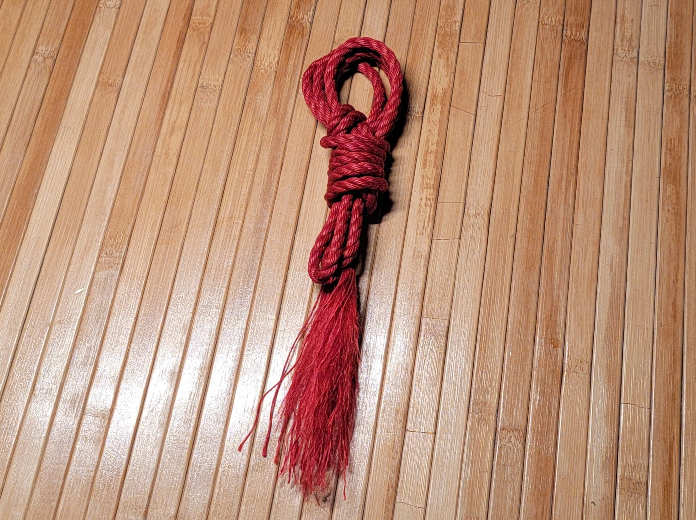 Crimson Tide Quarter Length Jute Shibari Rope.jpg