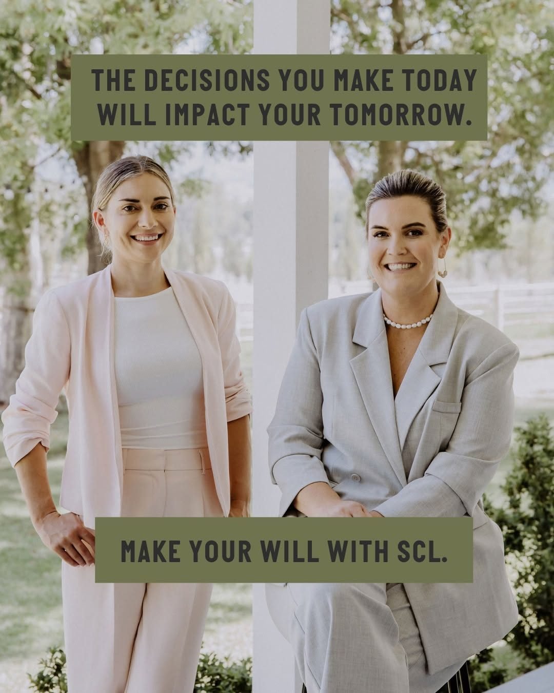 Don't leave your future to chance - make your wishes clear by creating a will with Sally Callander Law.

Having a will:

- Provides financially for the people you care about.
- Leaves particular items to certain people.
- Appoints a person to carry o
