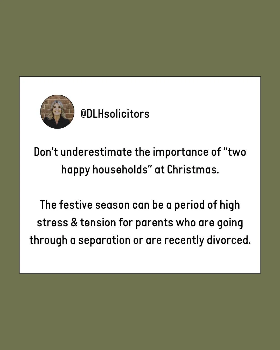 It&rsquo;s the most wonderful time of the year &ndash; but it can also be the most stressful for recently separated parents. 

The best advice we can give? 

Consider the child&rsquo;s best interest when it comes to Christmas &amp; New Year&rsquo;s c