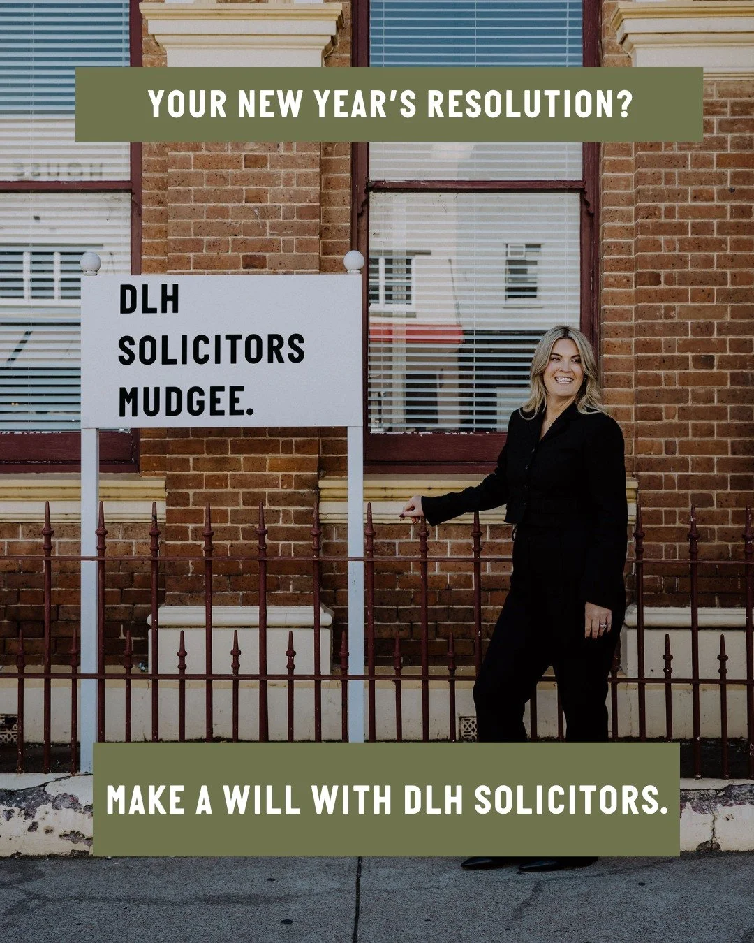 The most important new year&rsquo;s resolution you&rsquo;ll make? Sorting your estate planning. 

Head into 2026 with your will + estate planning documents taken care of, via the expert team at DLH Solicitors. 

Book your estate planning appointment 