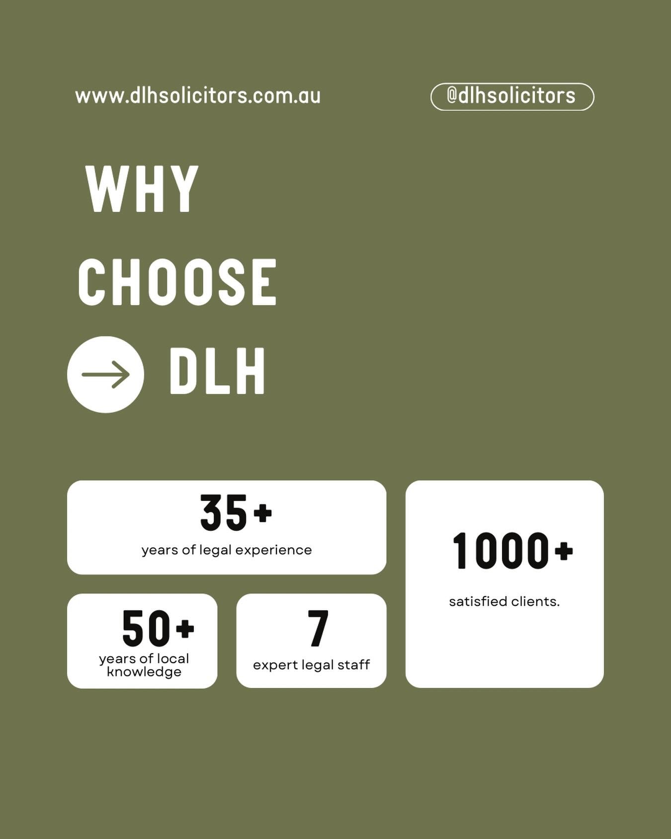Why choose DLH Solicitors for your legal affairs? Because expertise, experience, and outstanding service matters.
 
As the Central West&rsquo;s premier law firm, we bring decades of legal knowledge, rural specialisation &amp; commitment to our client
