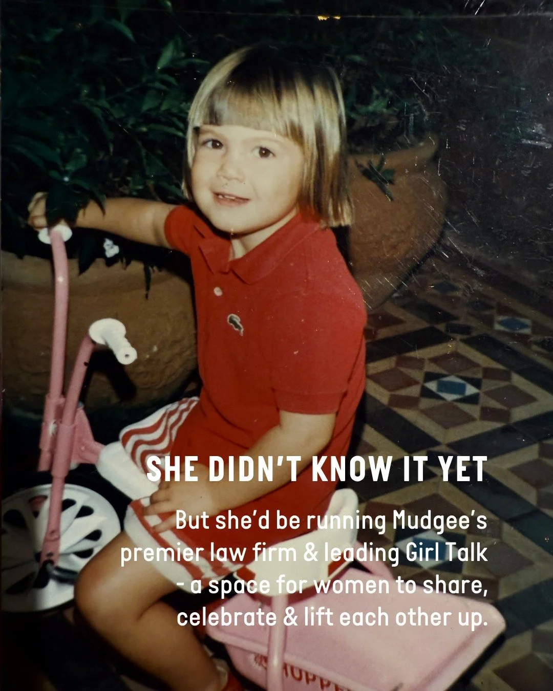 This little lady had no idea what big dreams &amp; plans her future would hold&hellip;