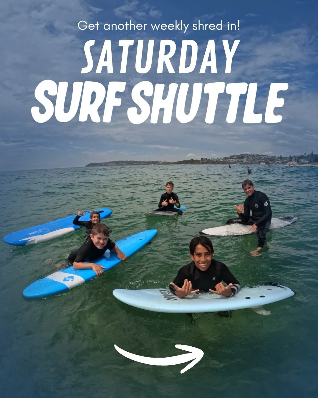 !!!SATURDAY SURF SHUTTLE!!! 

🏄🏽&zwj;♂️ Running every weekend in term 2!
🚐 Limited spaces available!
🌊 Pick up &amp; drop offs included!
🤙 Enquire now to get your spot!

#tss#surfshuttle#northernbeaches#surfing#weekendsurf