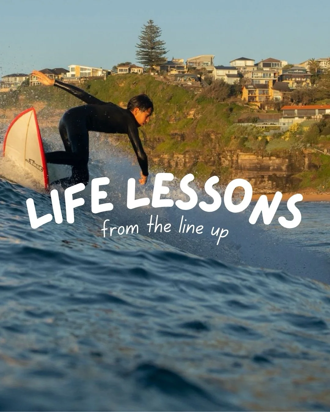 DISCIPLINE!! 

Ride, rinse, repeat - being consistent in your pursuit of good waves is a skill lots of surfers come by easy (it&rsquo;s a bug that once you catch it won&rsquo;t go away) BUT -

It&rsquo;s also a consistency that kids will carry over i