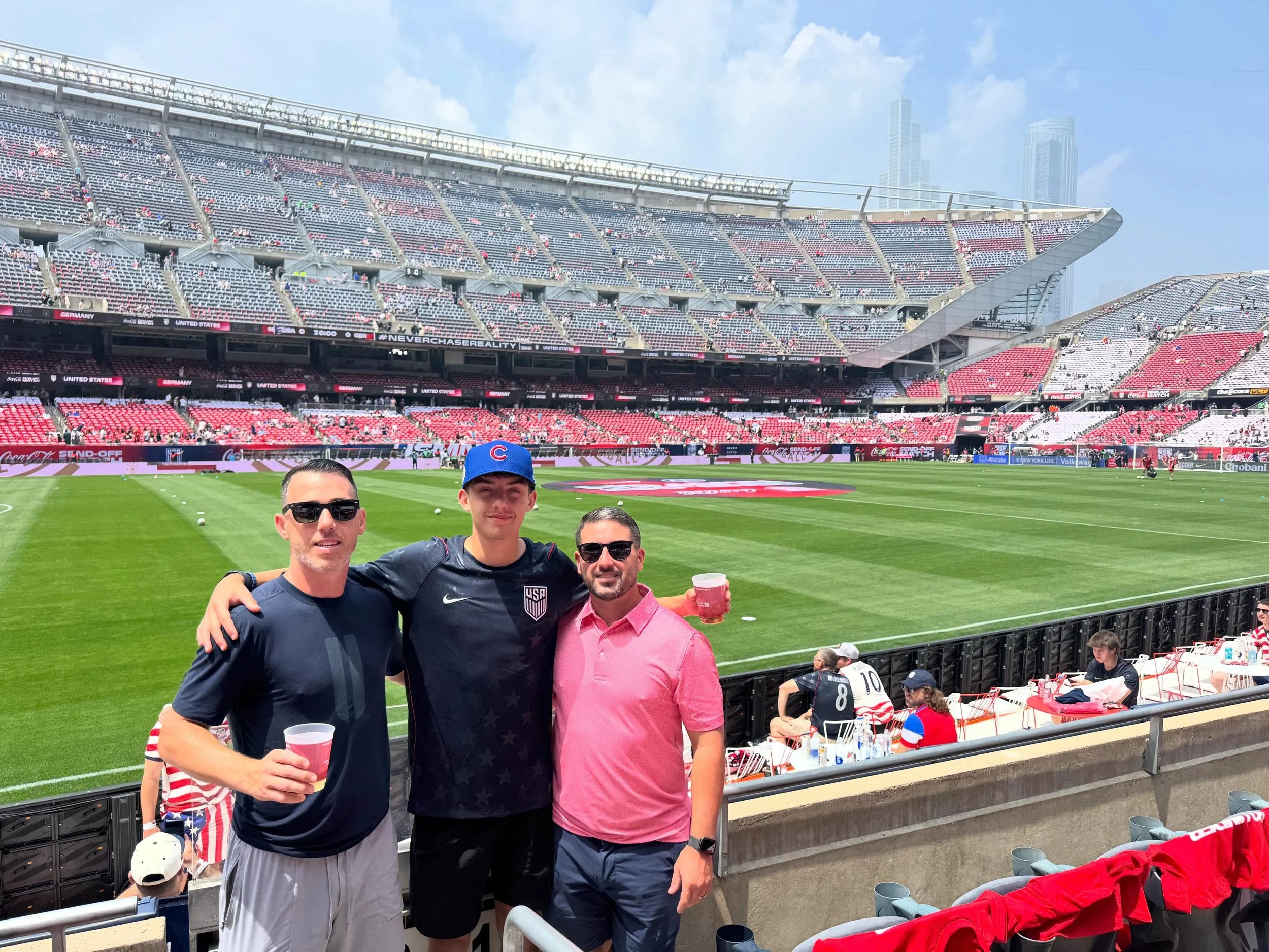Some of our friends are up in Chicago supporting the US Men&rsquo;s National Team!!! 🇺🇸⚽️✨ 

Who else is ready for the WORLD CUP to KICK OFF!!! 🏆 

Opening game is Mexico vs. South Africa on June 11, 2026!