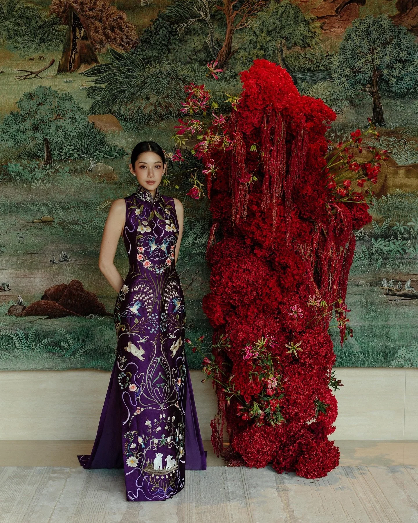 For AJ&mdash; at the beautiful @raffles_sentosa, featuring one of the day&rsquo;s highlights: an intimate tea ceremony at the Royal Villa with the bride dressed in custom @adrianganworld.

A full day wedding celebration filled with meaningful moments