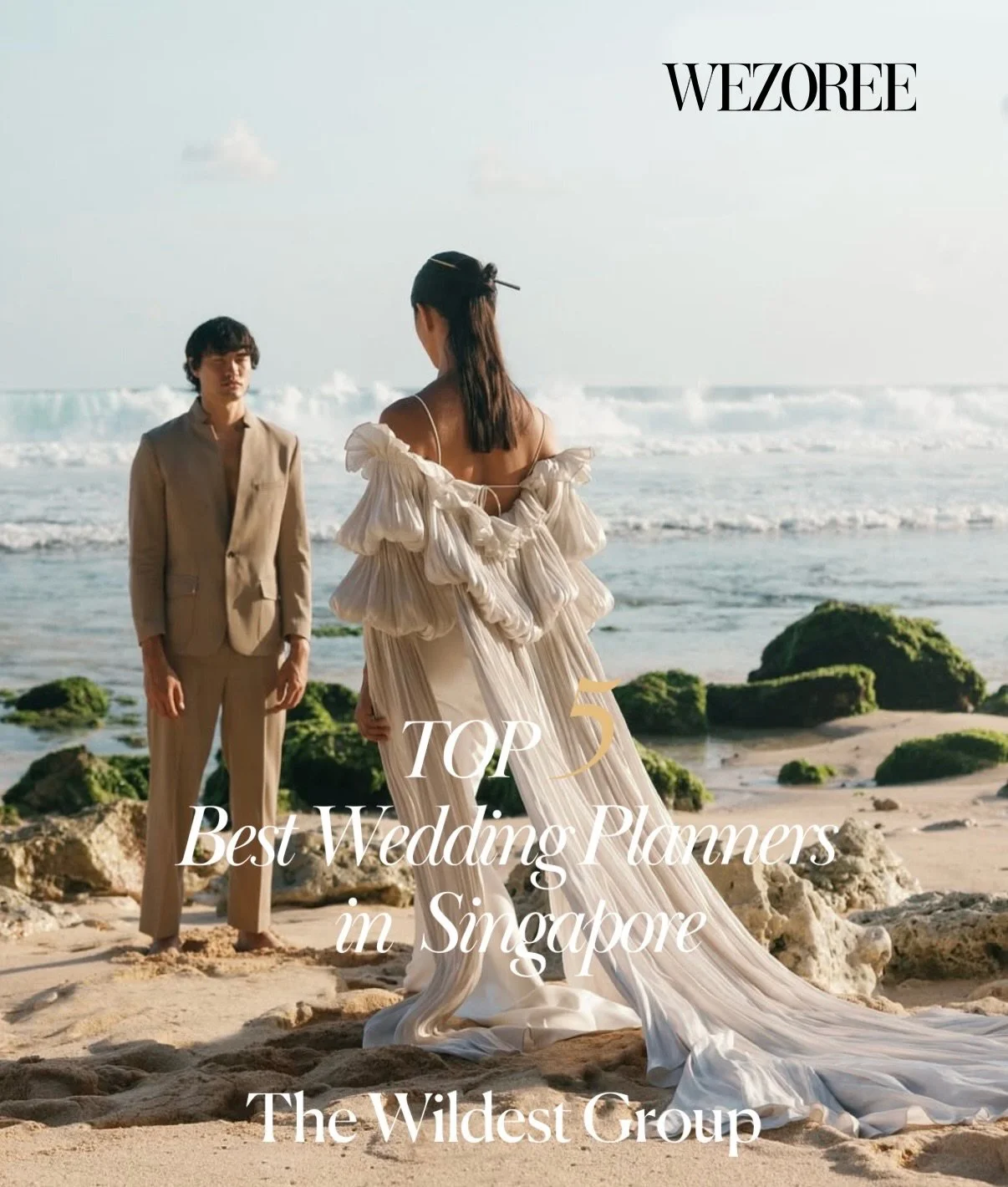 Recognised by @wezoree among Singapore&rsquo;s top 5 wedding planners. Grateful for the continued support of our gracious hosts and industry friends. ✨