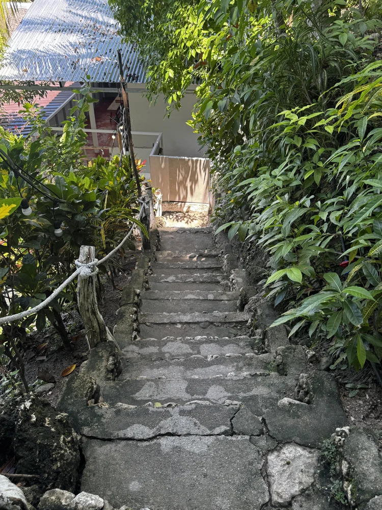 Stair access at Muni-Muni Beach Resort