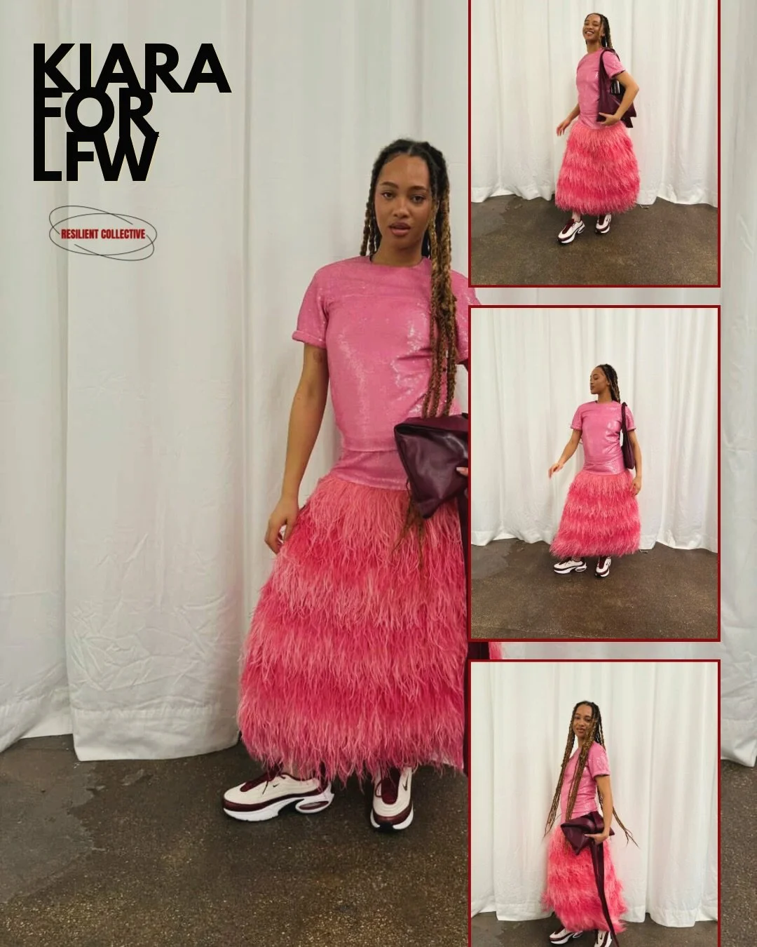 Kiara attending shows in @rueagthonis 🎀 @crescentagency