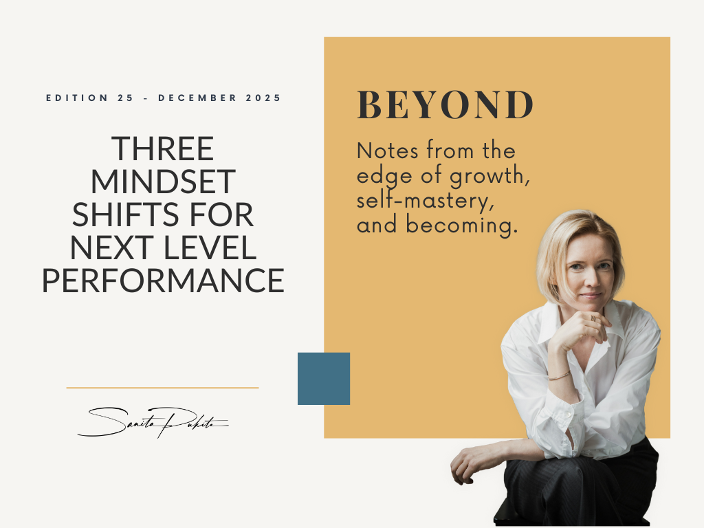 Three Mindset Shifts for Next Level Performance
