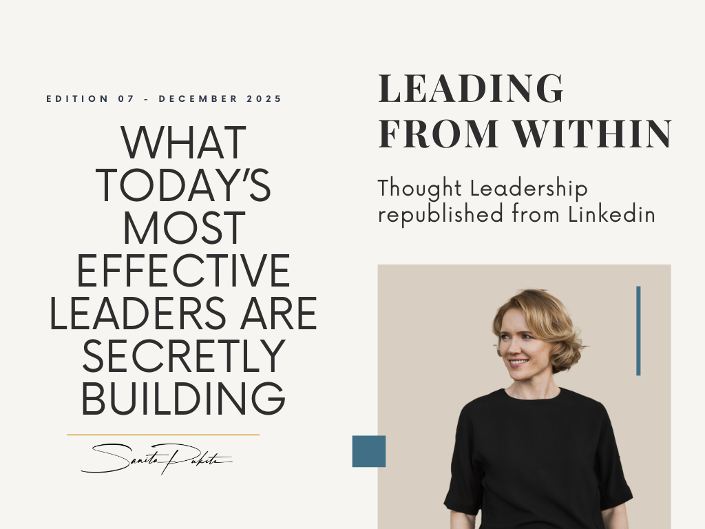 What Today’s Most Effective Leaders Are Secretly Building
