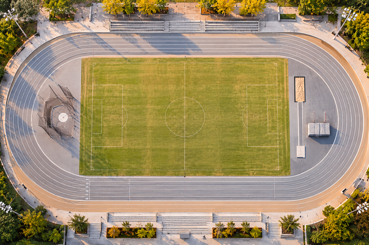 Athletics track at The Training Grounds