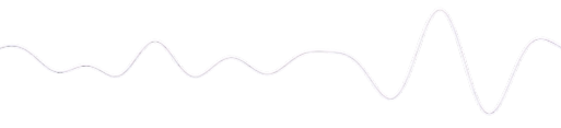 Stylized white squiggly line on a black background
