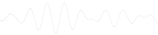 White waveform line on a black background.
