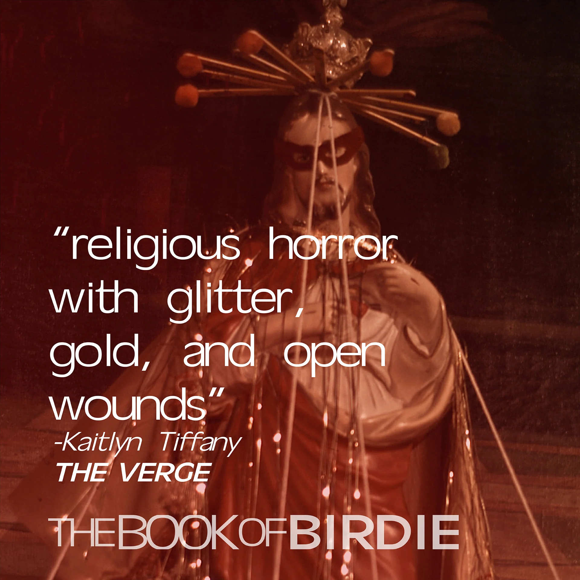 Film review quote: Religious horror with glitter, gold and open wounds