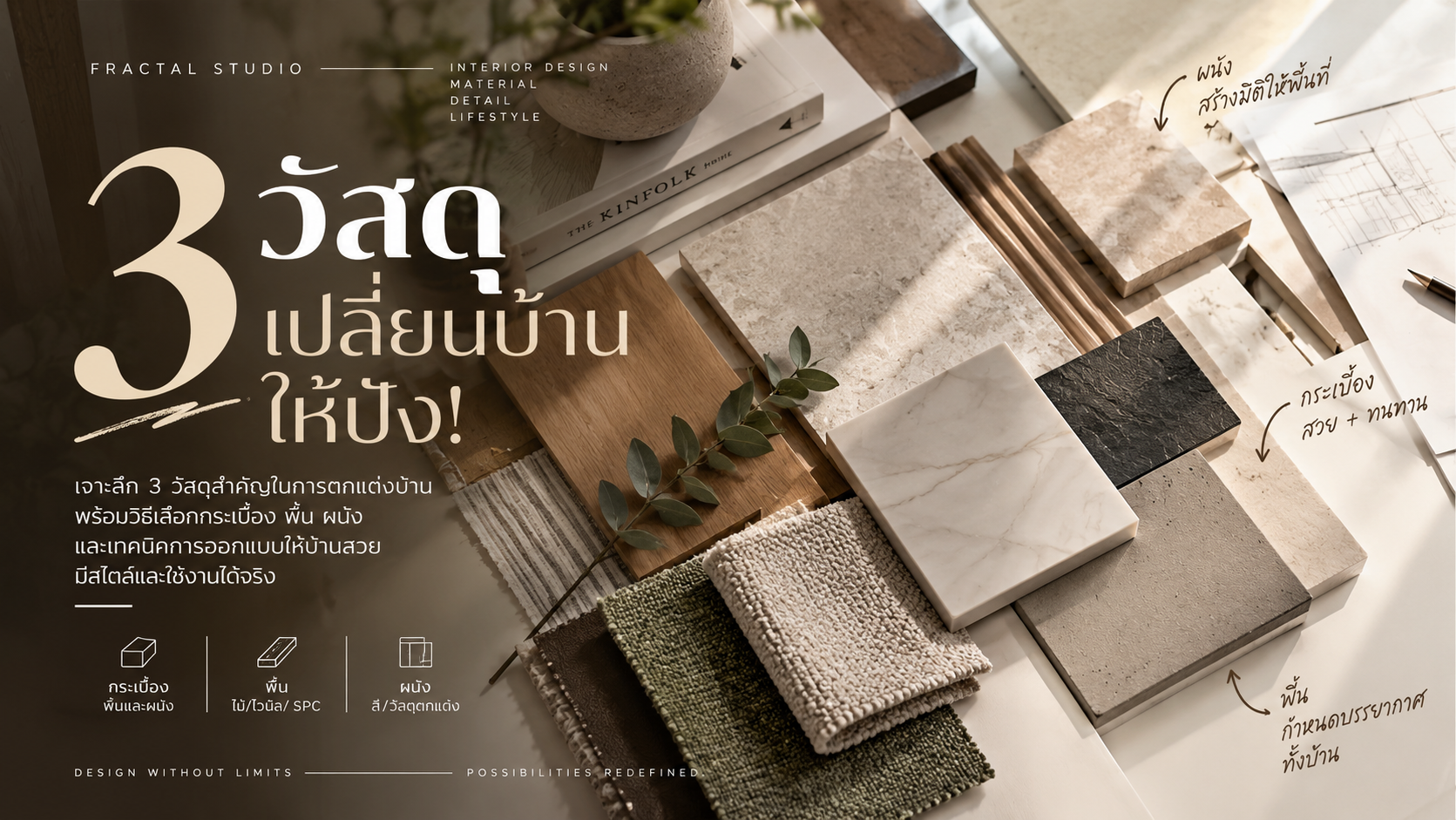 3 วัสดุเปลี่ยนบ้านให้ปัง! 