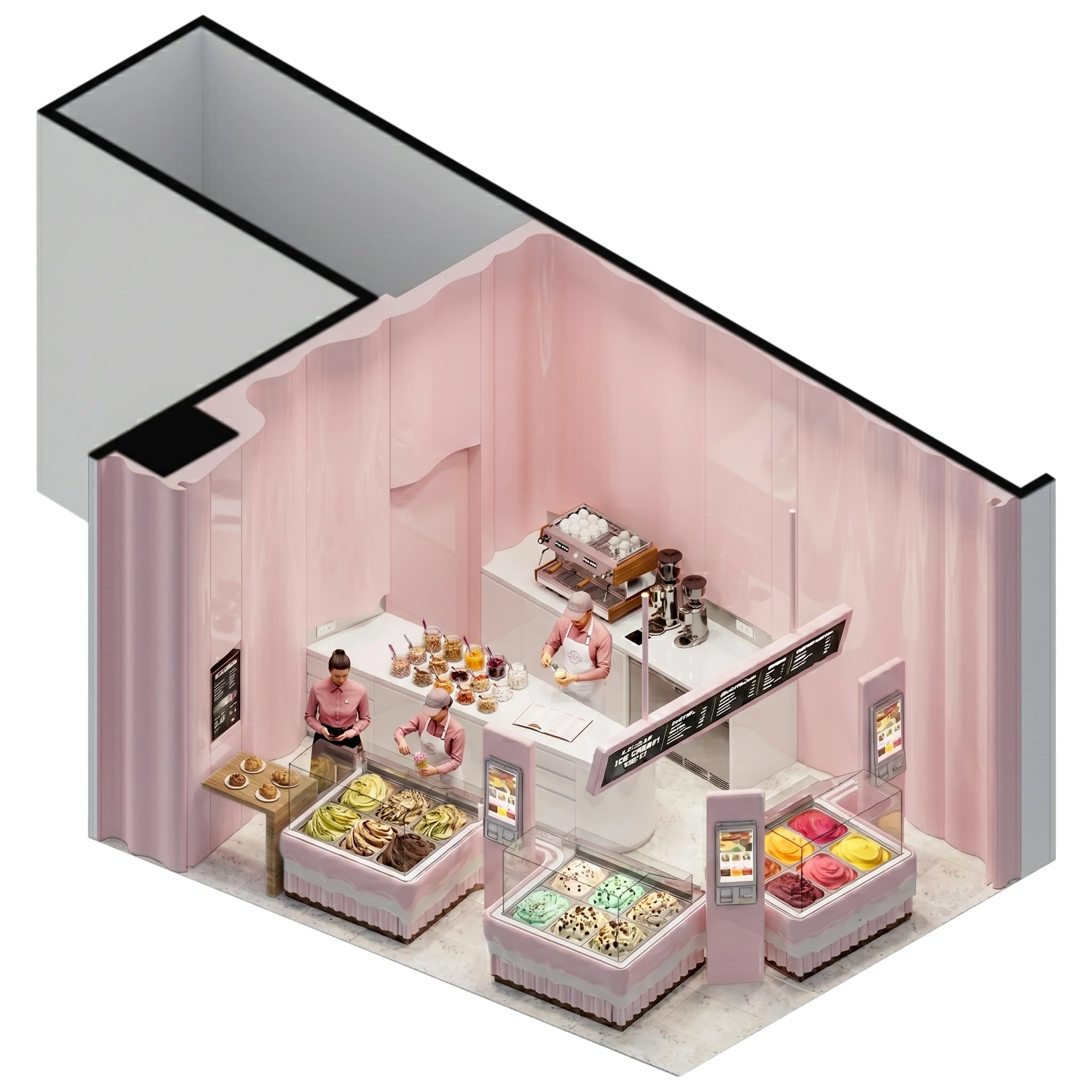 Isometric Queen Of Ice Cream