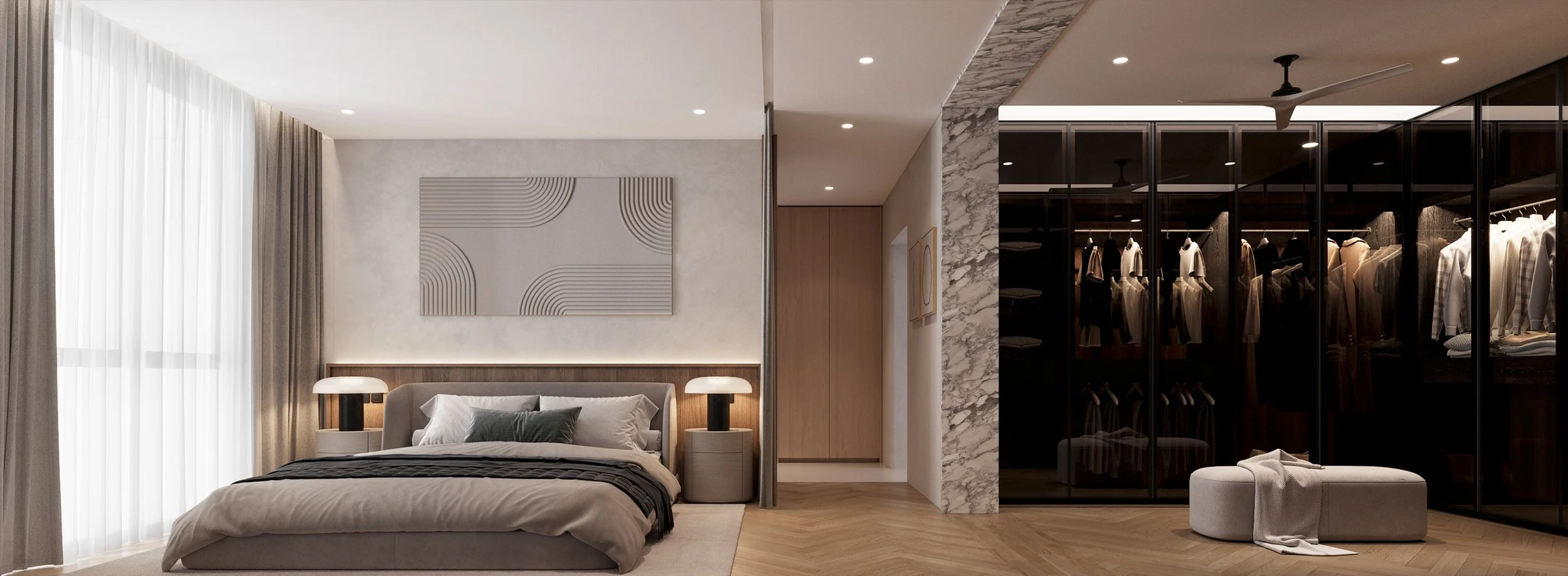 ออกแบบสถาปัตยกรรมโฮมออฟฟิศ สาธุประดิษฐ์ 3 ชั้น สไตล์โมเดิร์น