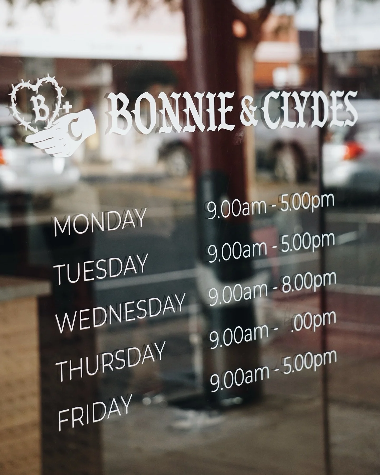 Bonnie &amp; Clyde&rsquo;s - Reborn ✂️ 

Walked in with a camera, walked out with fresh hair, a new tattoo &amp; a collection of captured chaos! 

New branding by my better half @littleblockcreative 

Pink &amp; red is the new black, you heard it her