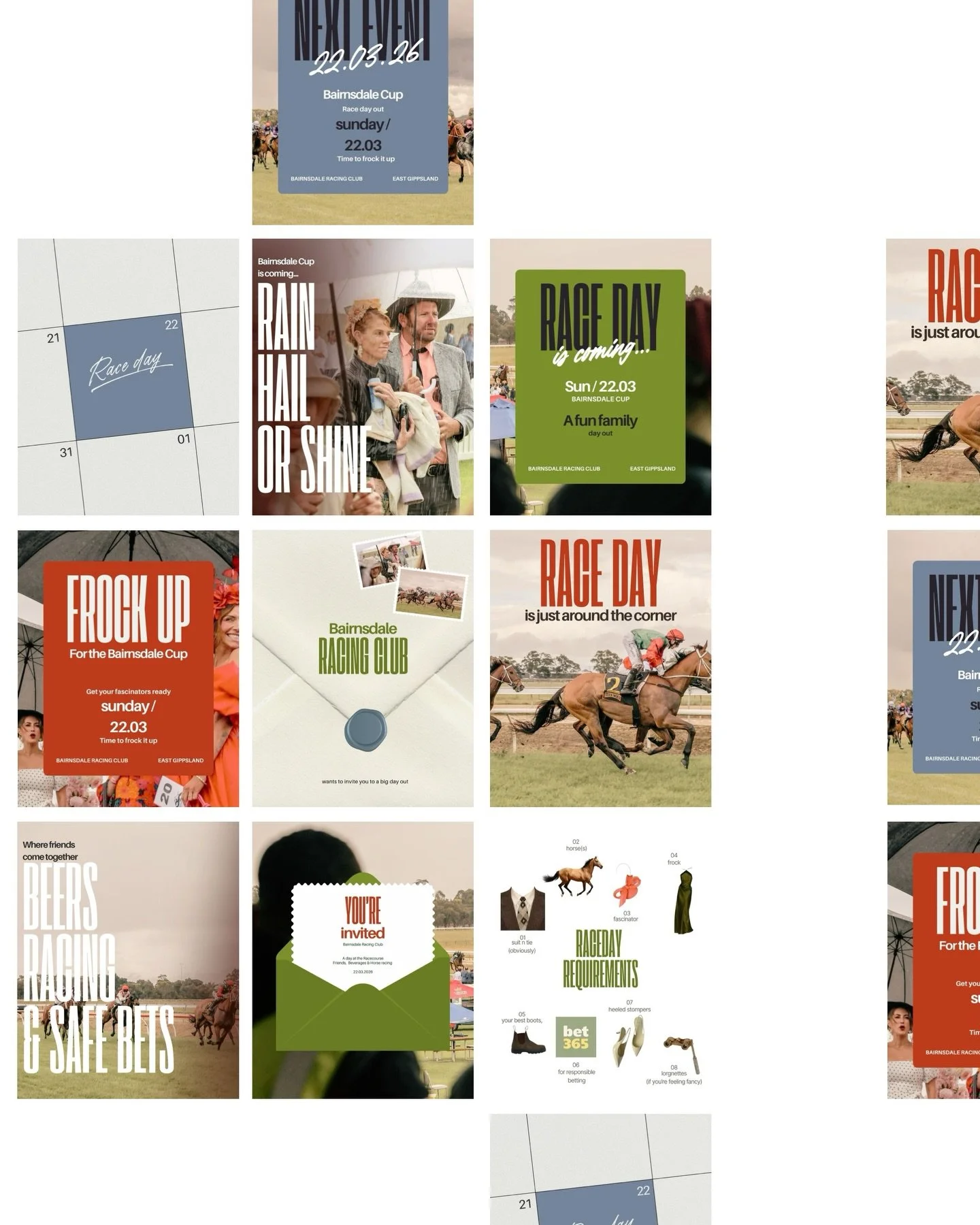 Starting off 2026 with some fun marketing content made for the East Gippsland Racing club, 

Last year Scott wanted to branch out in hopes of connecting with a younger local audience, 
we worked together on a 10 week TikTok campaign for a Cup day par