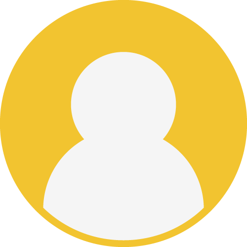 Generic user icon with a white silhouette of a person on a yellow circular background.