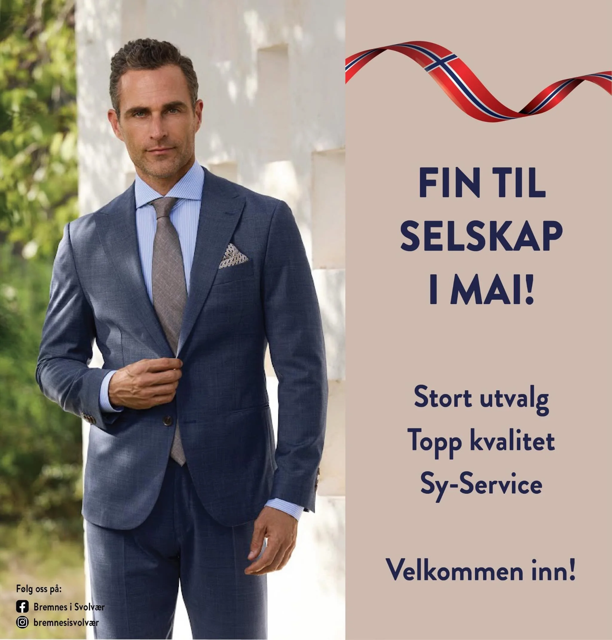 Nytt antrekk til sesongens festligheter finner du hos #bremnesisvolv&aelig;r 🇳🇴
Vi har flotte dresser fra Sunwill, Frislid og Riccovero #suit #bryllup #konfirmasjon #shoppinglofoten