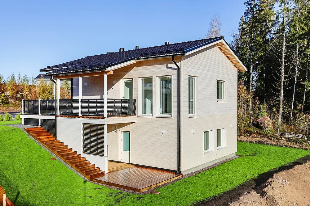 PropertyVisionsin toteuttama rakennuksen ulkokuvaus