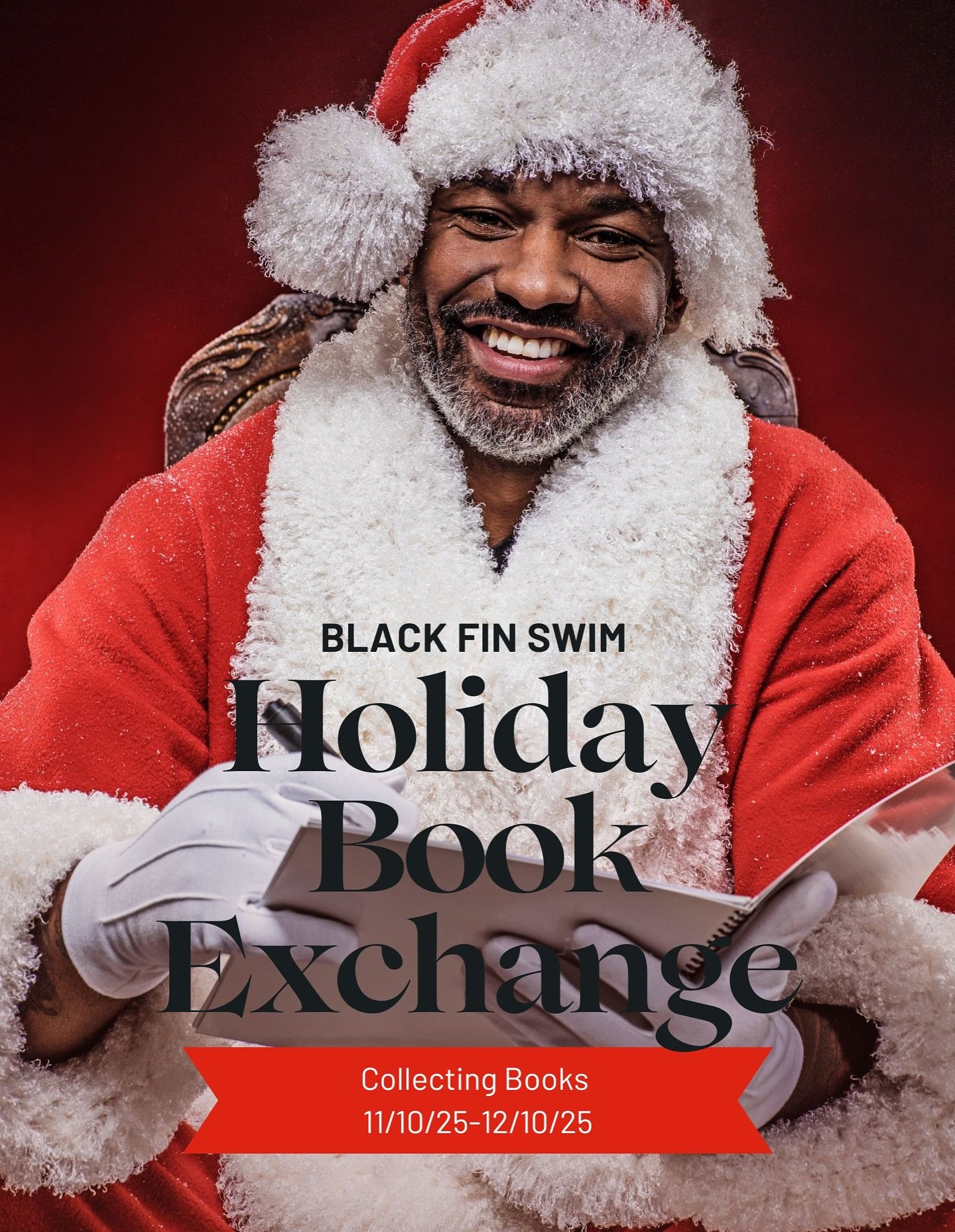 🎅🏿🤶🏾🎄🧝🏾 Please join us by donating a new unwrapped book that celebrates your family&rsquo;s rich culture, heritage and or traditions. Or simply a book your family loves. 

During their last swim class this year,
Each child will leave with joy 