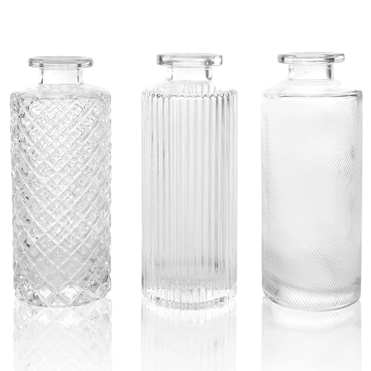 Thin Glass Bud Vases
