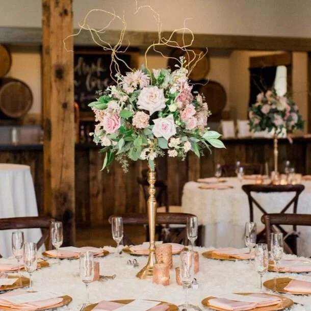 Rose Gold/Copper Flower Tower