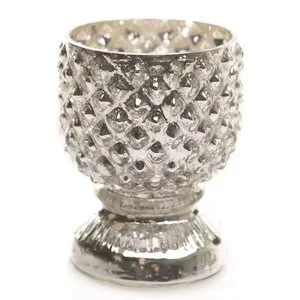 Silver Hobnail Votive