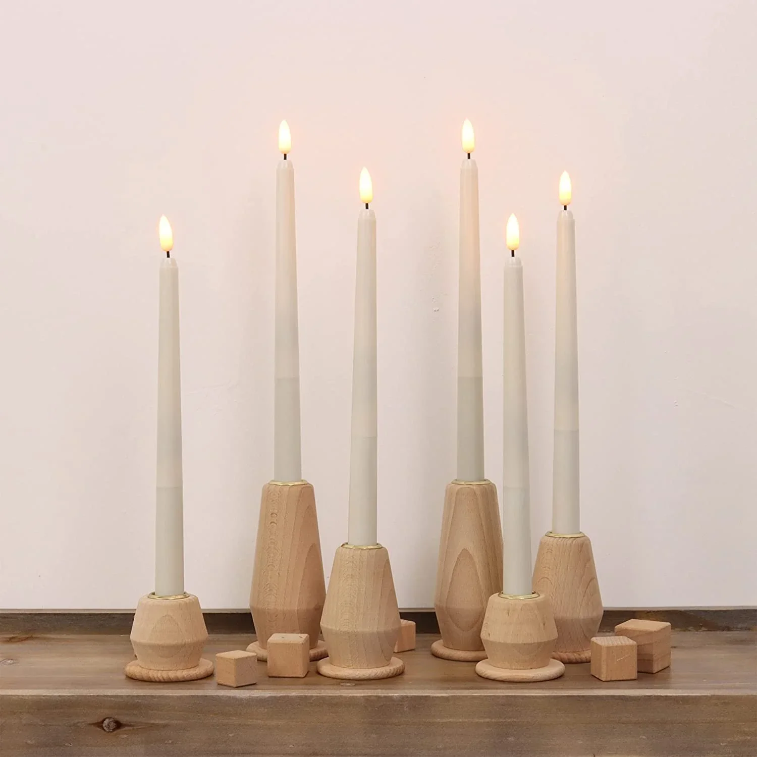 Wooden Candlesticks
