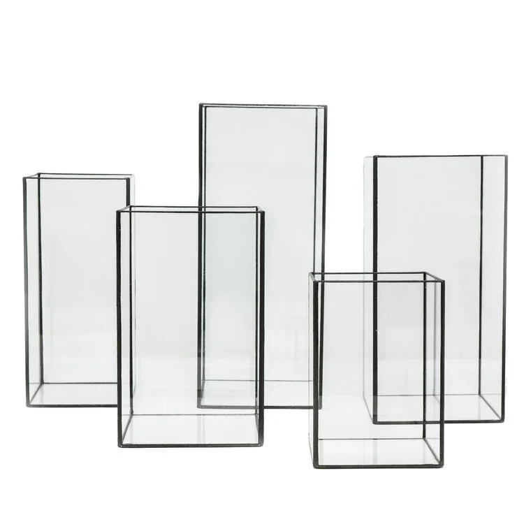 Black Iron Faceted Hurricanes