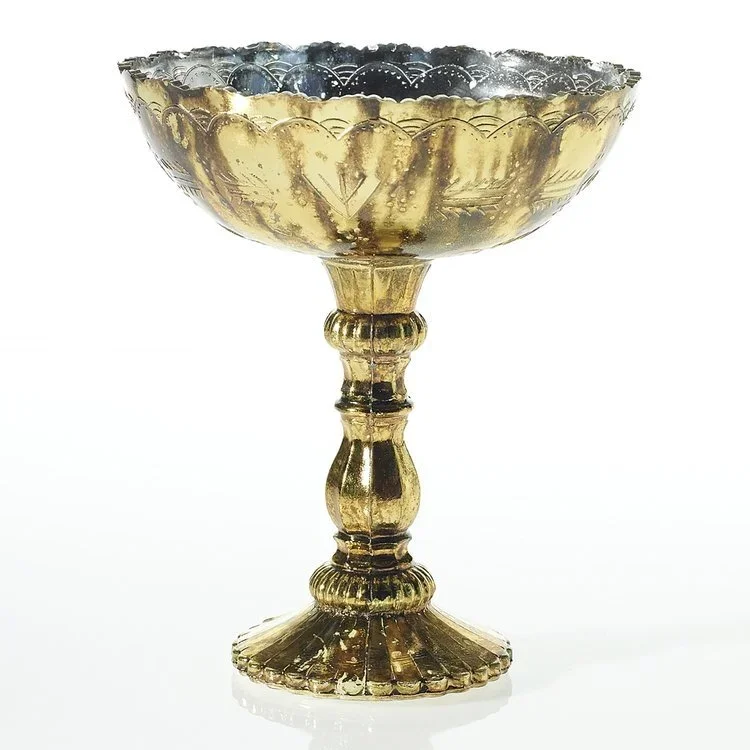 Vintage Gold Compote