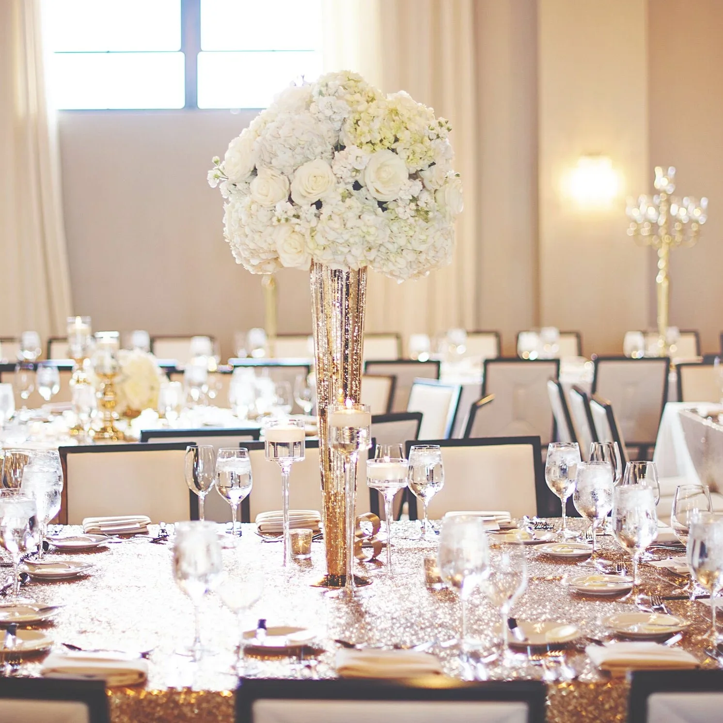 Gold Mercury Pilsner Vase