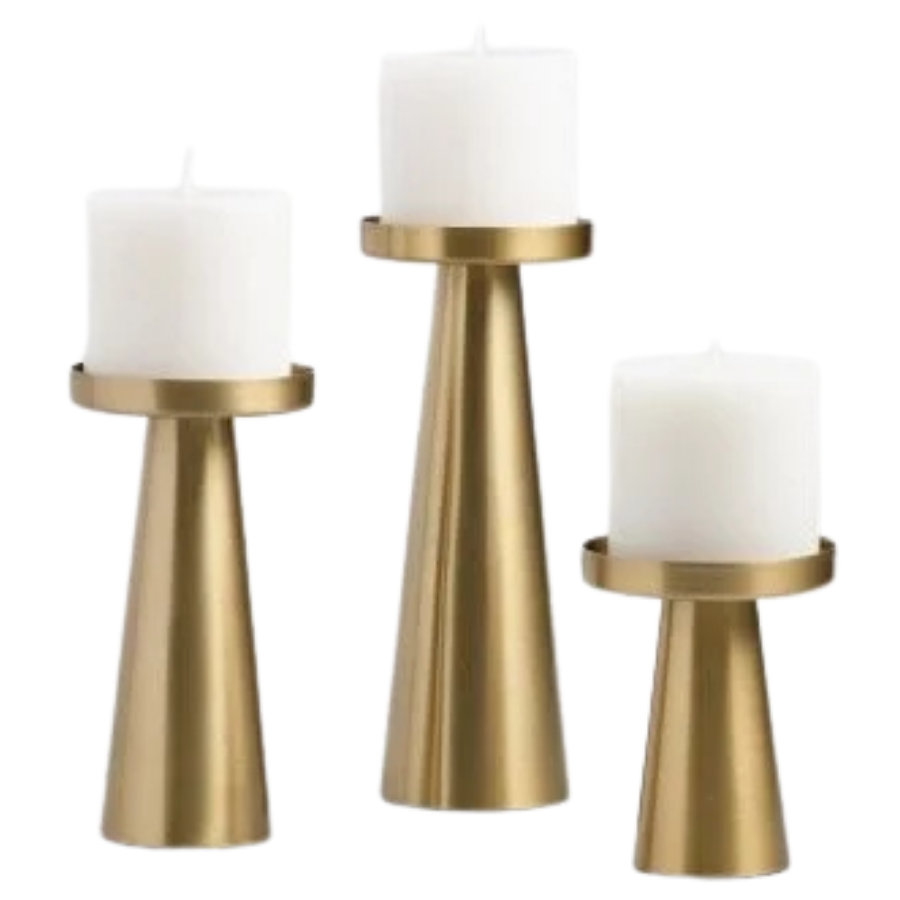 Modern Gold Candle Holders