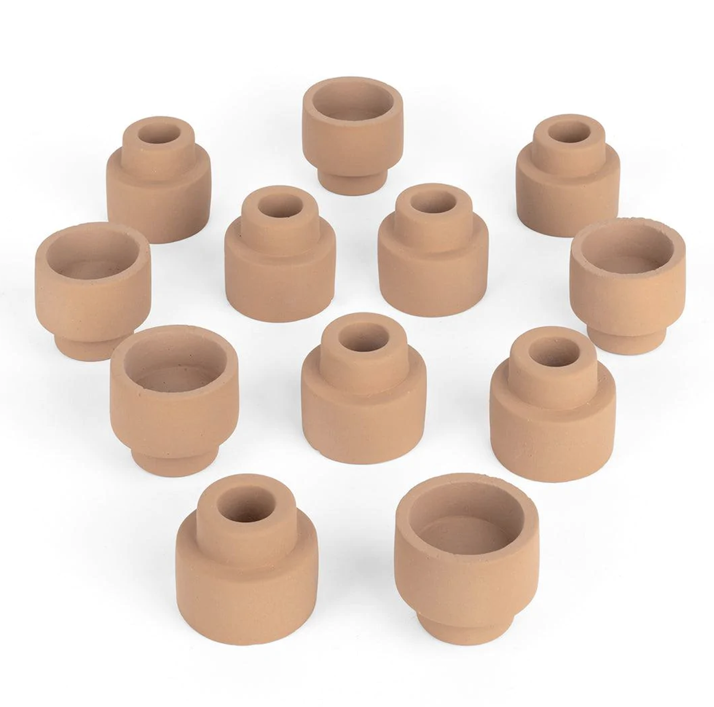 Terracotta Candlesticks, Small