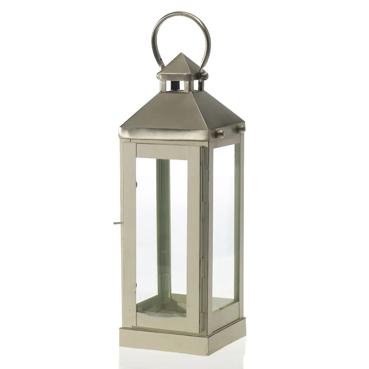 White Washed "Horizon" Lantern