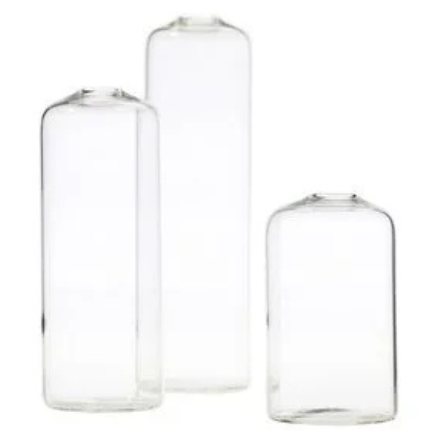 High Glass Bud Vases