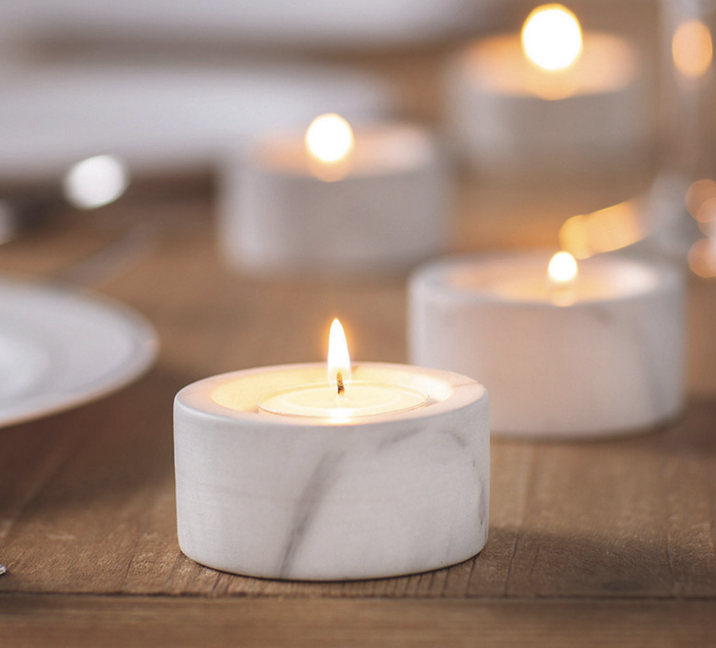 Faux Marble Tealight Holder