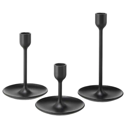 Black Candlestick, Bowl Base