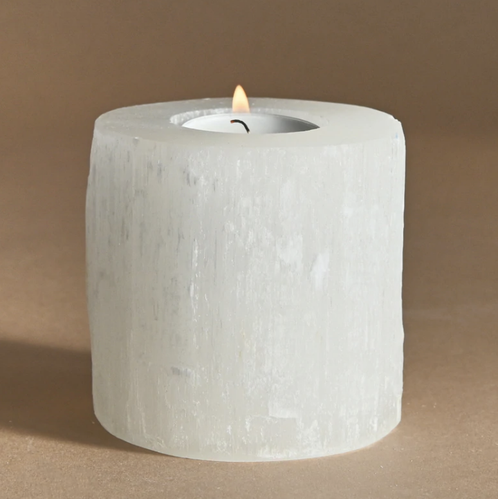 Selenite Tealight Holder