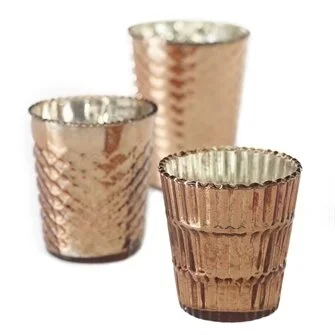 Rose Gold/Copper Darcie Votives